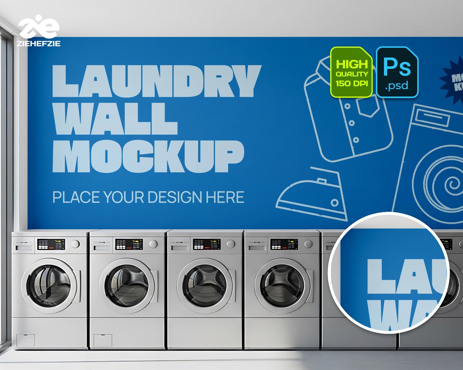 Laundry Shop Mockup Bundle – 15 PSD Templates for Branding, Packaging, and Interior Display — image 12