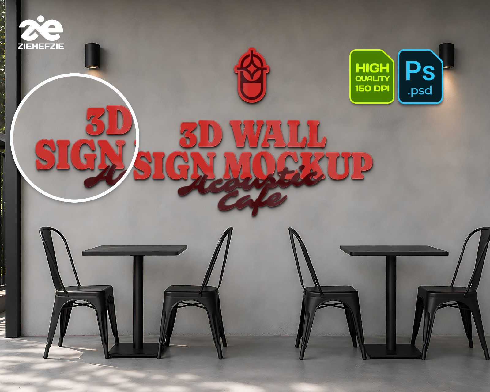 Premium Live Music Cafe Branding Mockup Bundle – 15 Aesthetic PSD Scenes for Coffee Shop & Acoustic — image 3