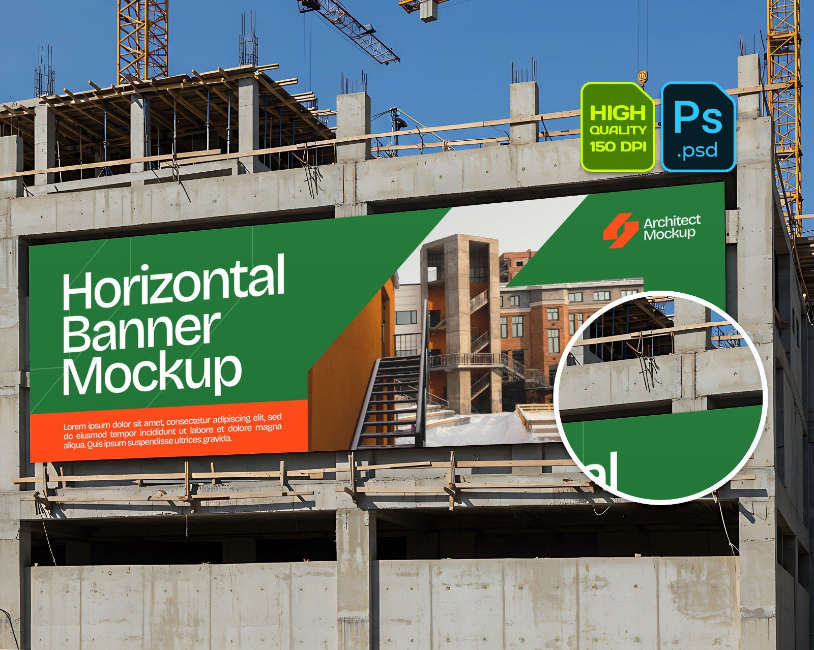 15 Contractor Branding Mockups – PSD Helmet, Sketch Paper, Banner, Uniform & Container Kit — image 14