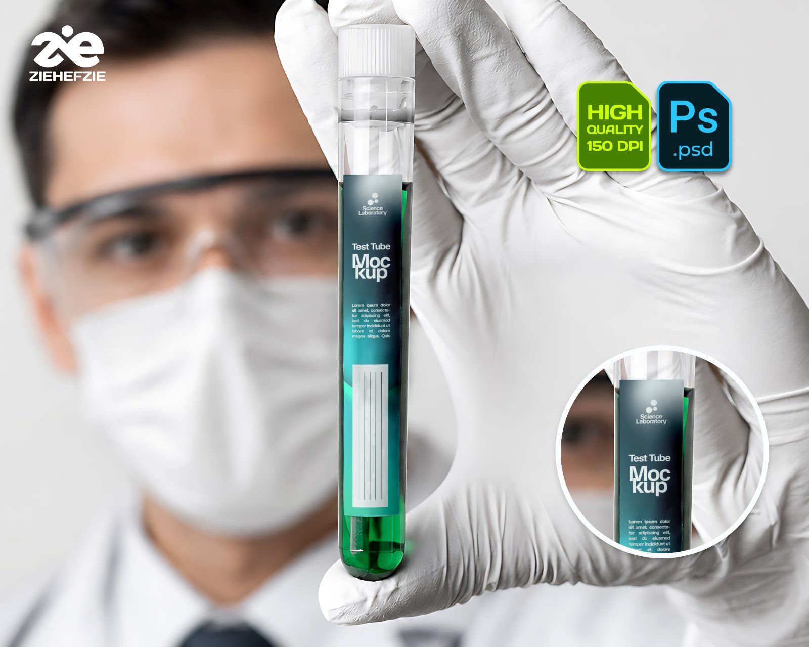 Premium Science Lab Branding Mockup Bundle – 15 Medical PSD Scenes for Pharmaceutical, Healthcare & — image 3