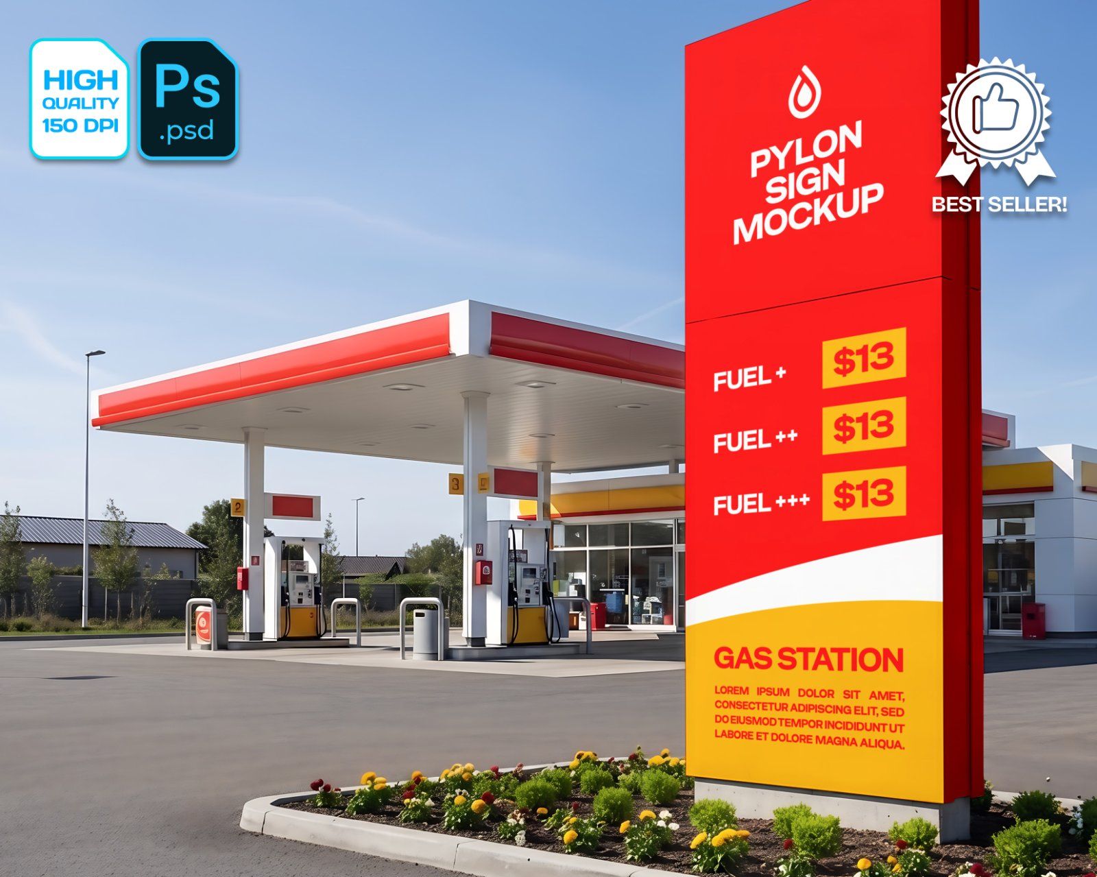 Premium Gas Station & Fuel Station Branding Mockup Bundle – 15 High-Res PSD Scenes for Energy Identi — image 3