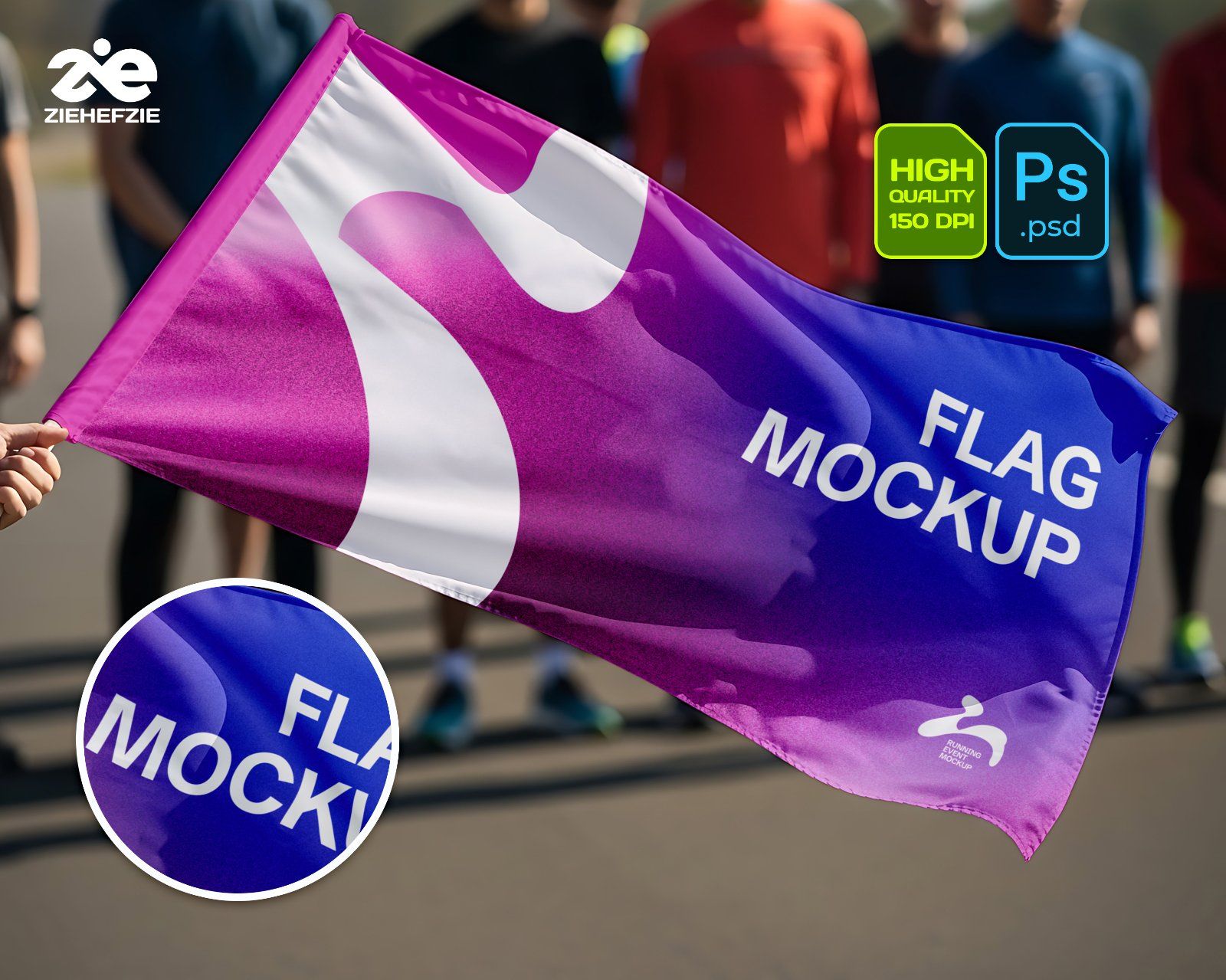 Premium Running Event 15 PSD Mockup Bundle Marathon Branding Kit — image 3