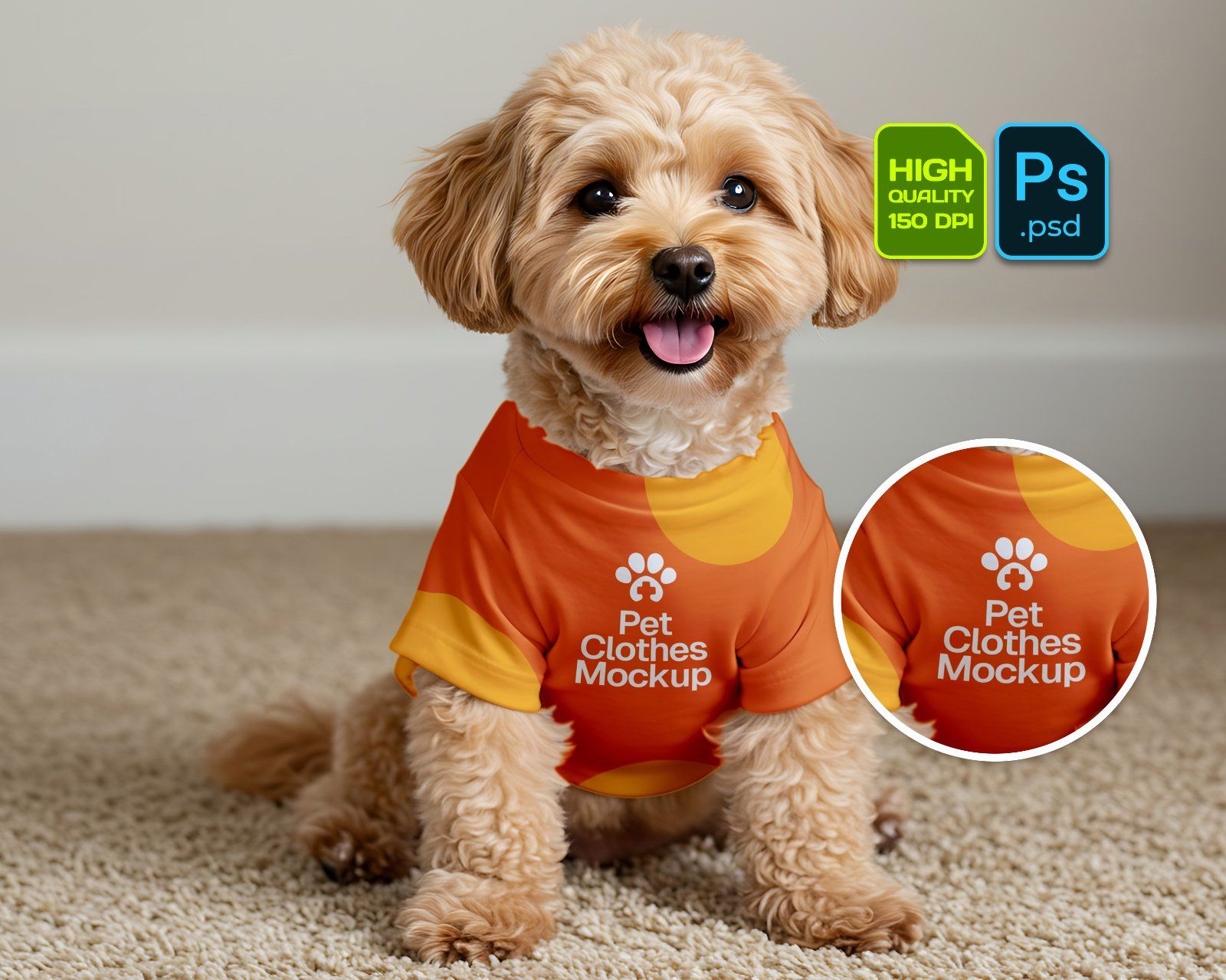 15 Pet Care Mockups – PSD Bed, Clothes, Van, Flyer & Branding Kit for Animal Retail — image 13