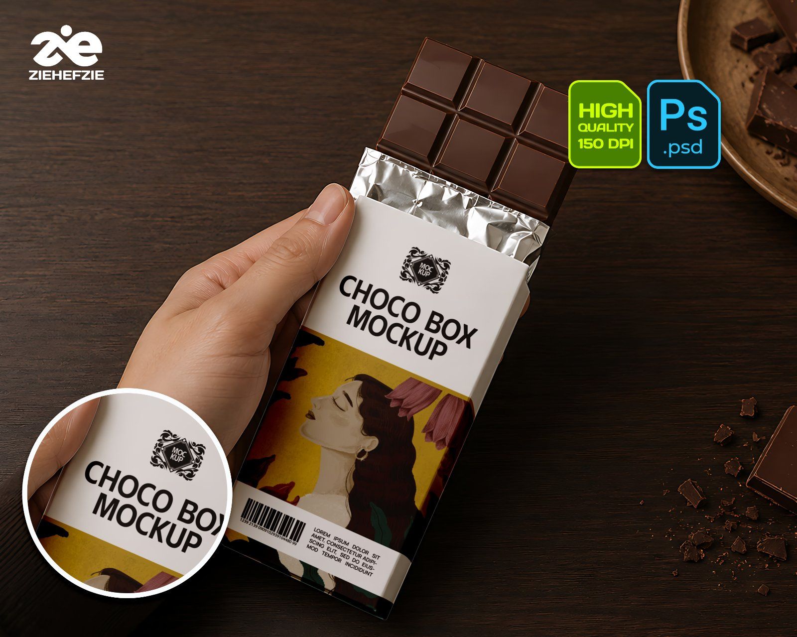 Premium Chocolate Branding Mockup Bundle – 15 Gourmet PSD Scenes for Artisan Packaging, Chocolate Ba — image 3