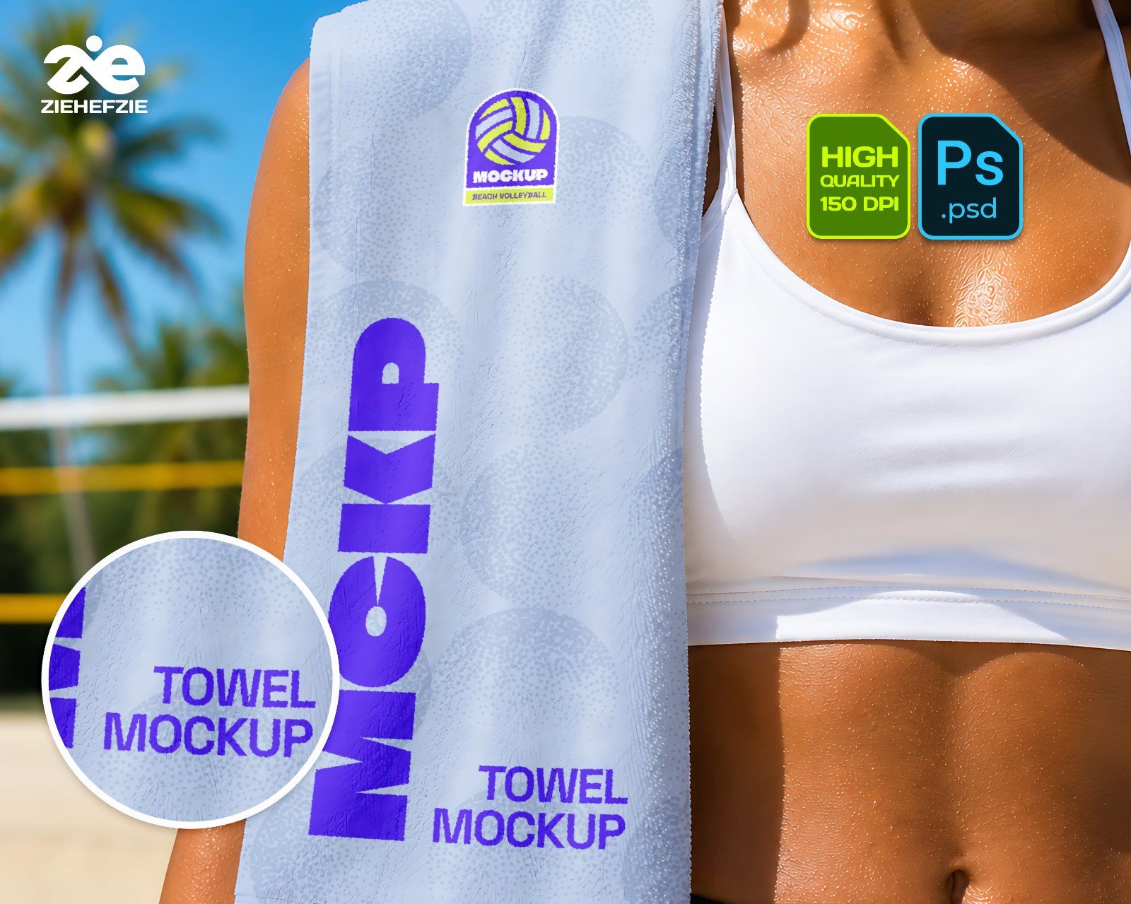 Premium Beach Volley & Summer Sports Branding Mockup Bundle – 15 Aesthetic PSD Scenes for Athletic I — image 3