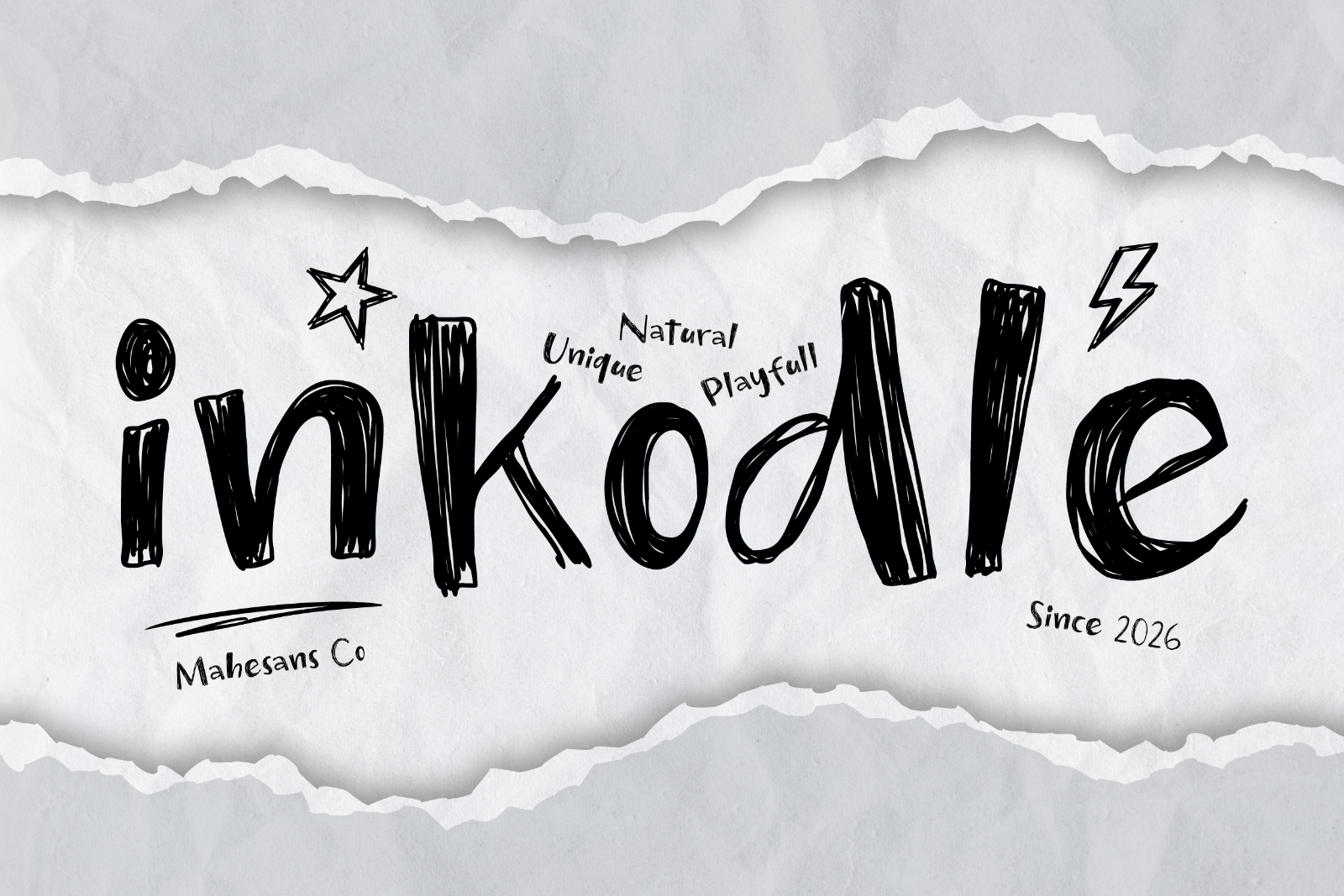 Inkodle – Playful Handwritten Font — image 1