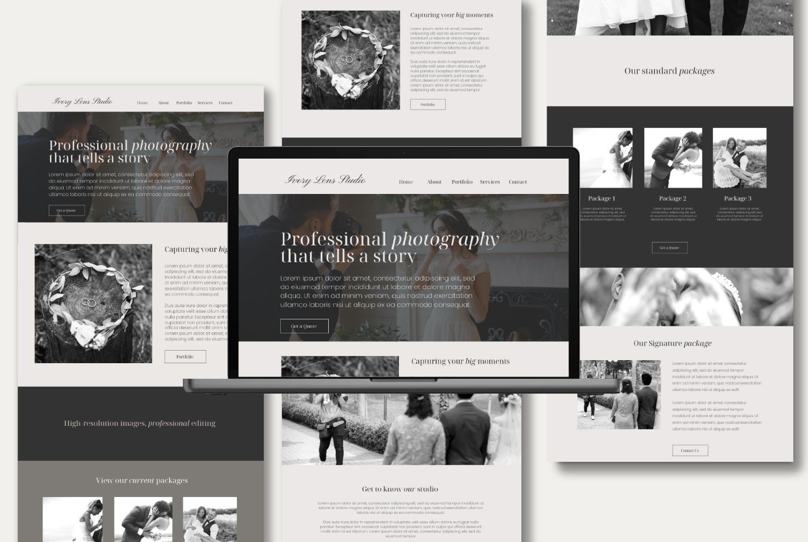 Wix Photography Website Template | Modern Photographer Portfolio — image 2
