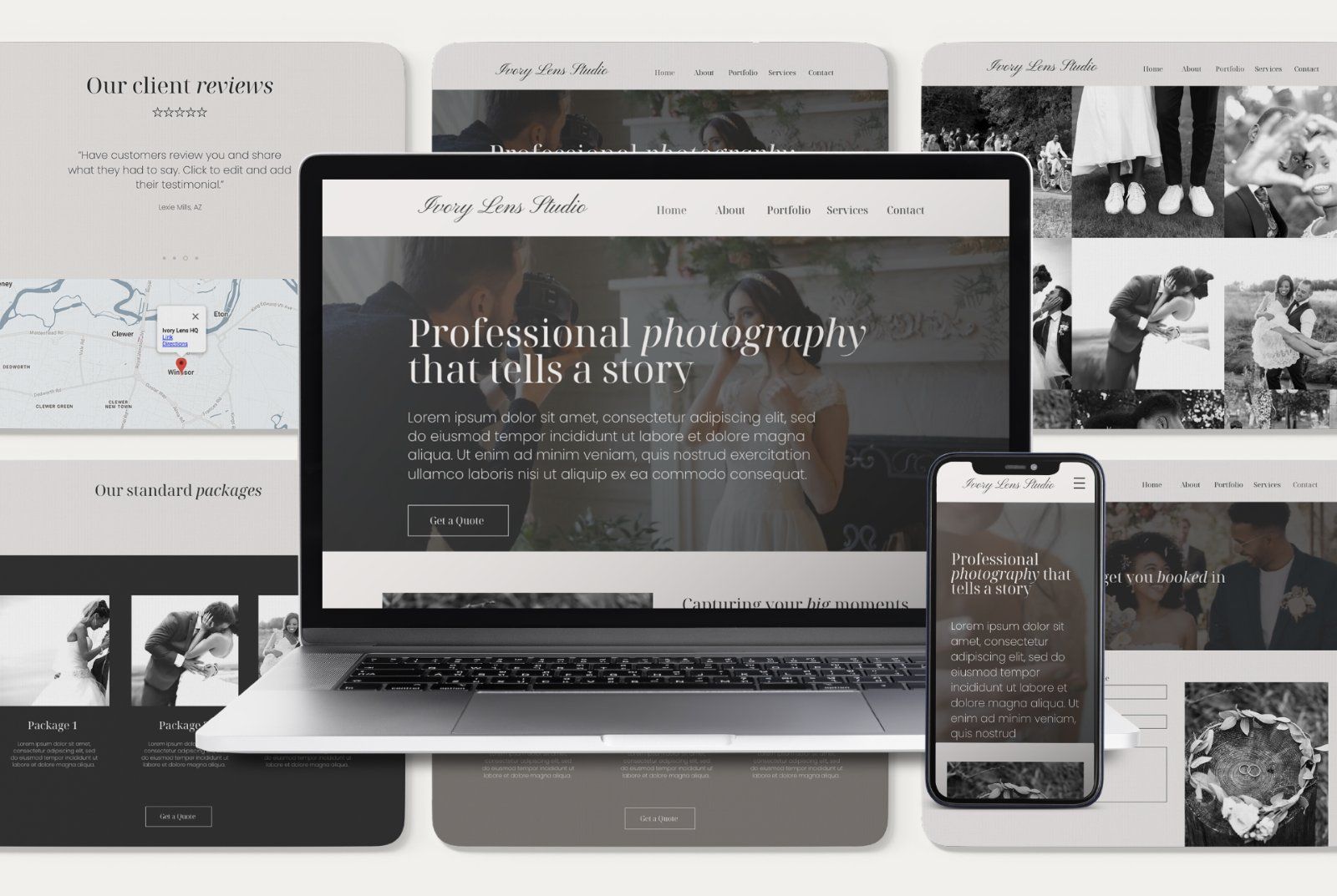 Wix Photography Website Template | Modern Photographer Portfolio — image 3