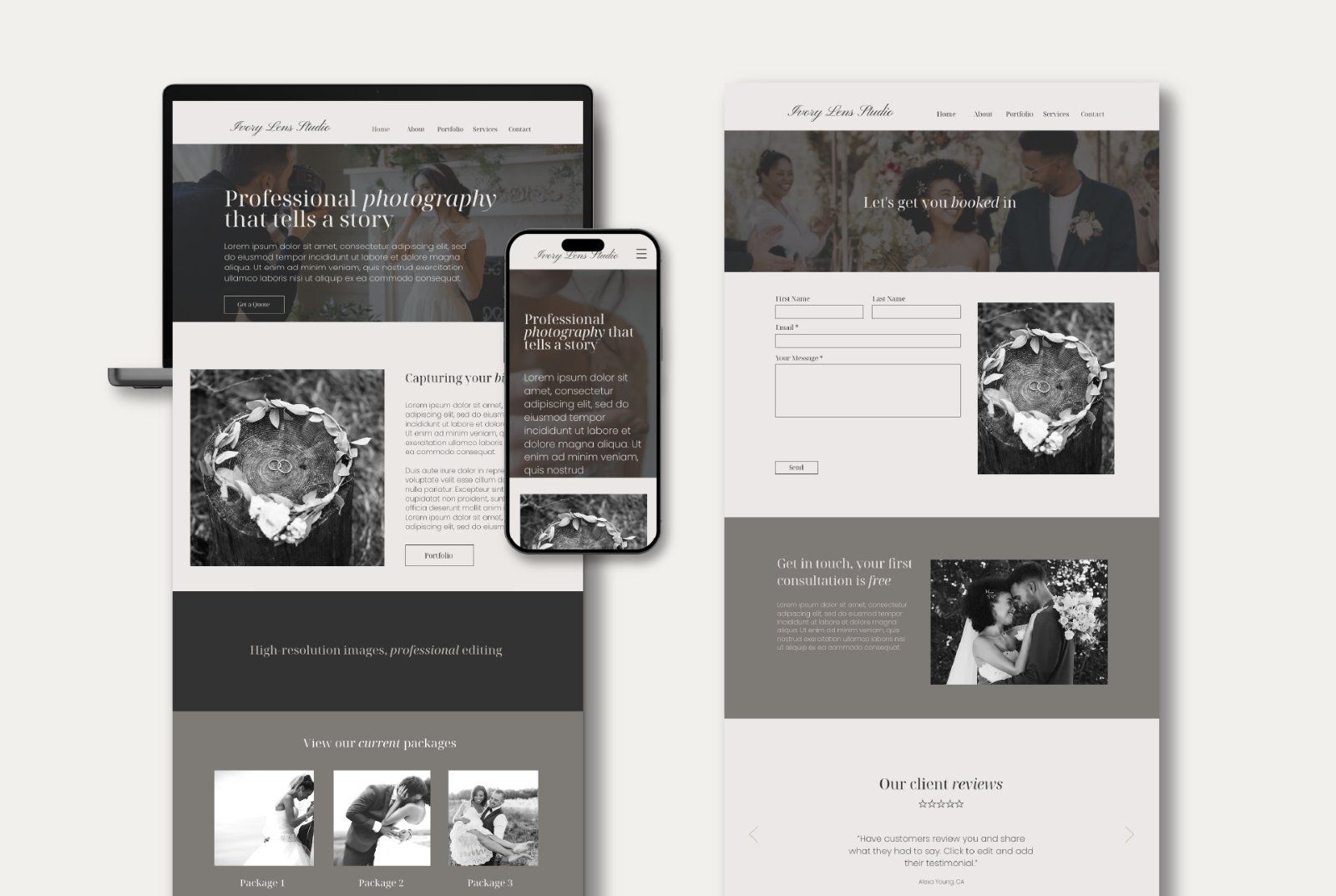 Wix Photography Website Template | Modern Photographer Portfolio — image 4