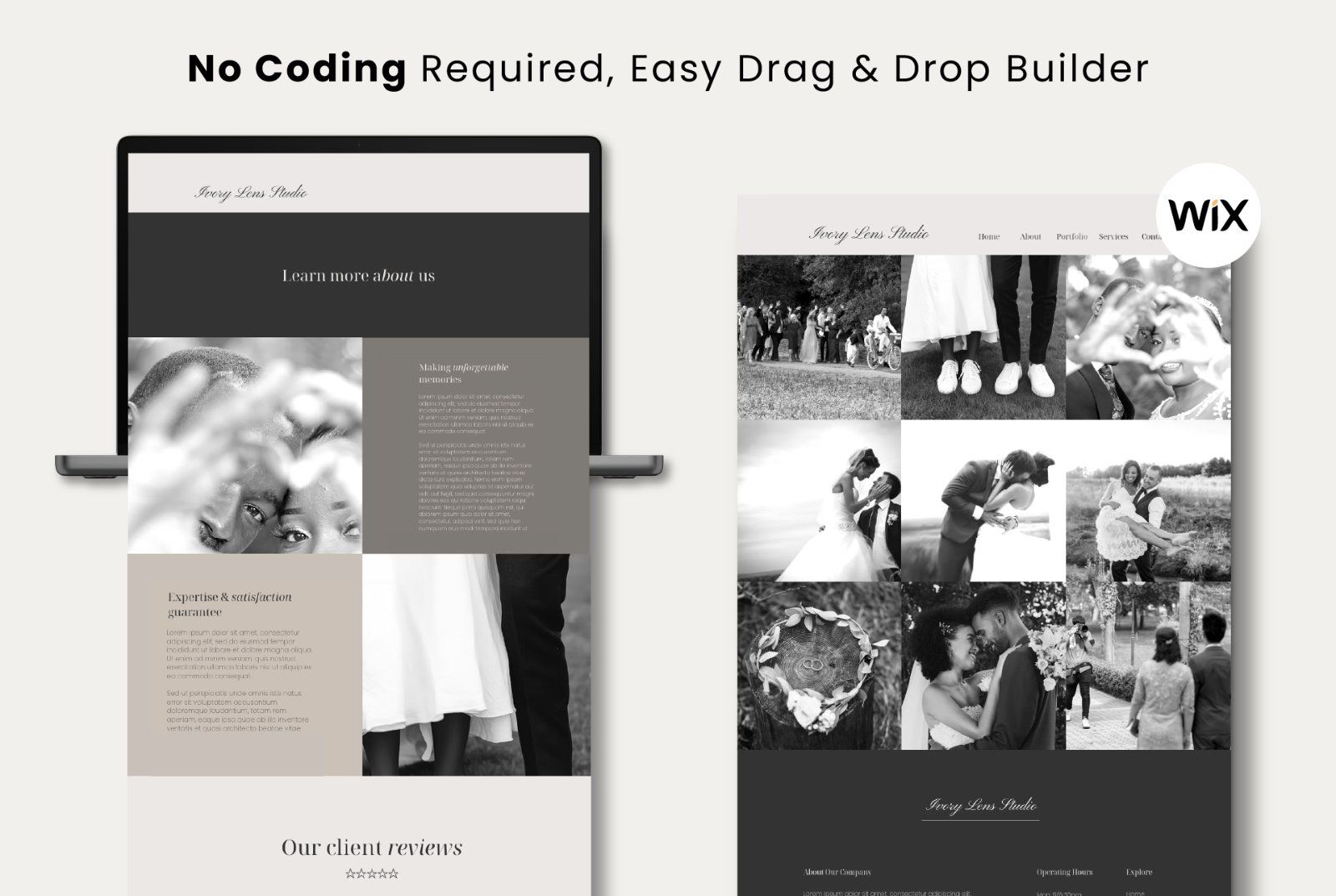 Wix Photography Website Template | Modern Photographer Portfolio — image 9