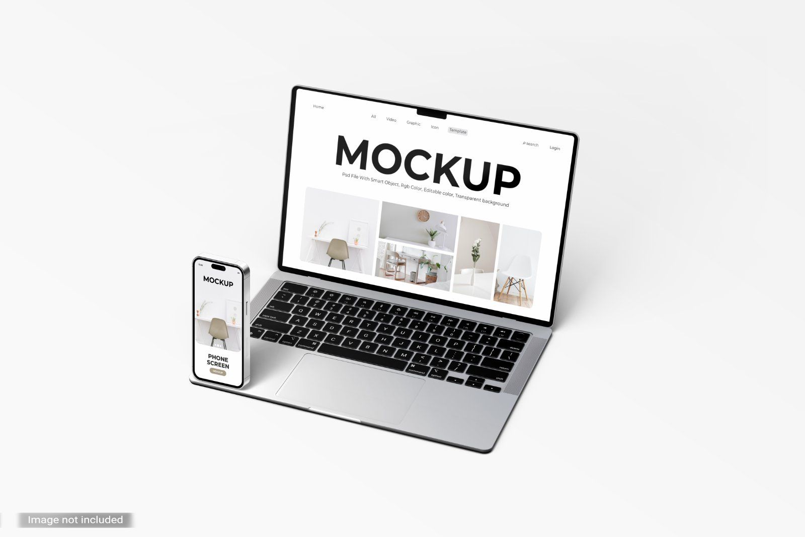 5 Laptop And Phone Mockups — image 2