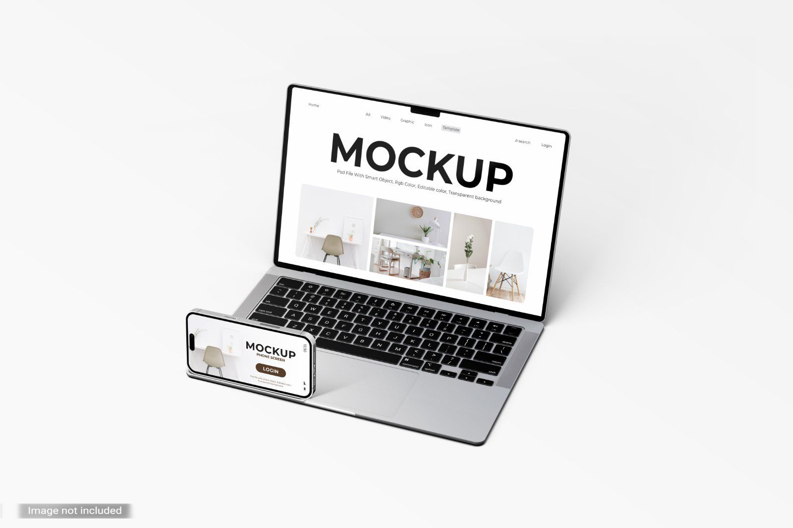5 Laptop And Phone Mockups — image 3