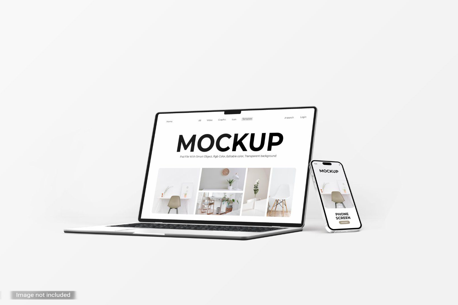 5 Laptop And Phone Mockups — image 4