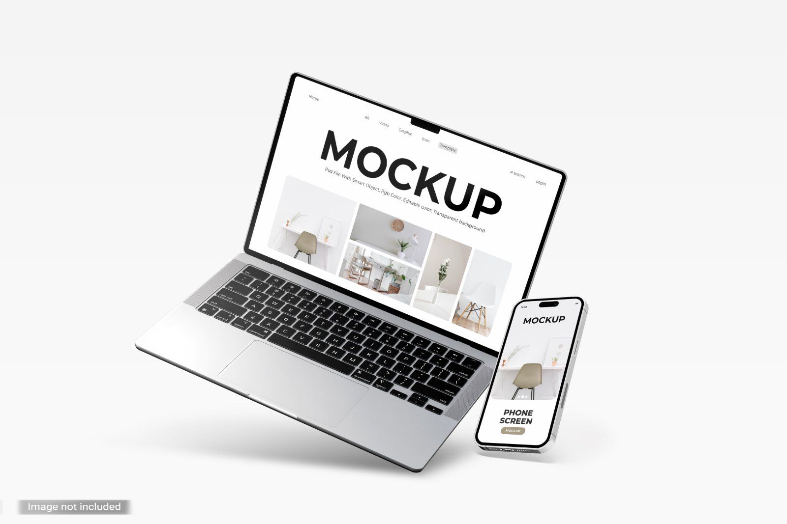 5 Laptop And Phone Mockups — image 5