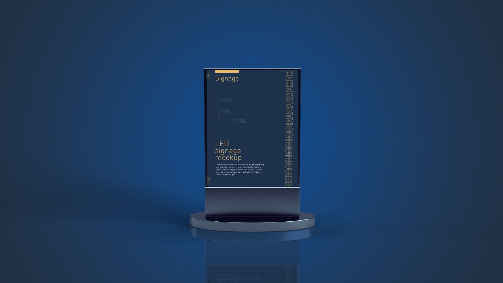 LED Acrylic Signage Mockup – 5 PSD Files, Illuminated Display Stand & Lightbox Branding Mockup — image 4