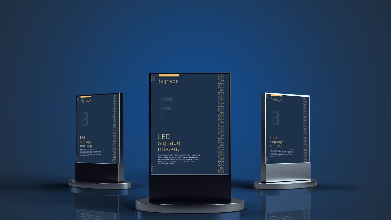 LED Acrylic Signage Mockup – 5 PSD Files, Illuminated Display Stand & Lightbox Branding Mockup — image 6