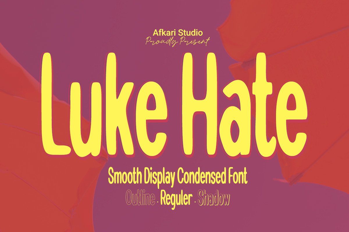 Luke Hate - Smooth Display Condensed Font — image 1