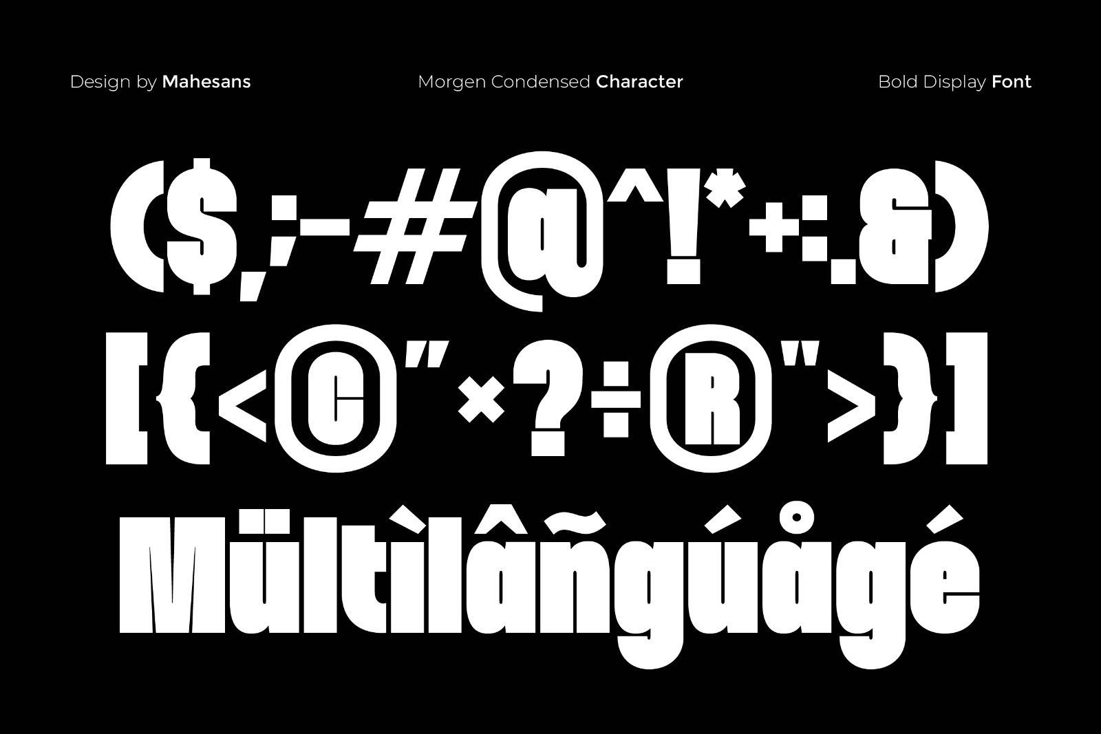 Morgen – Bold Condensed Display Font — image 10