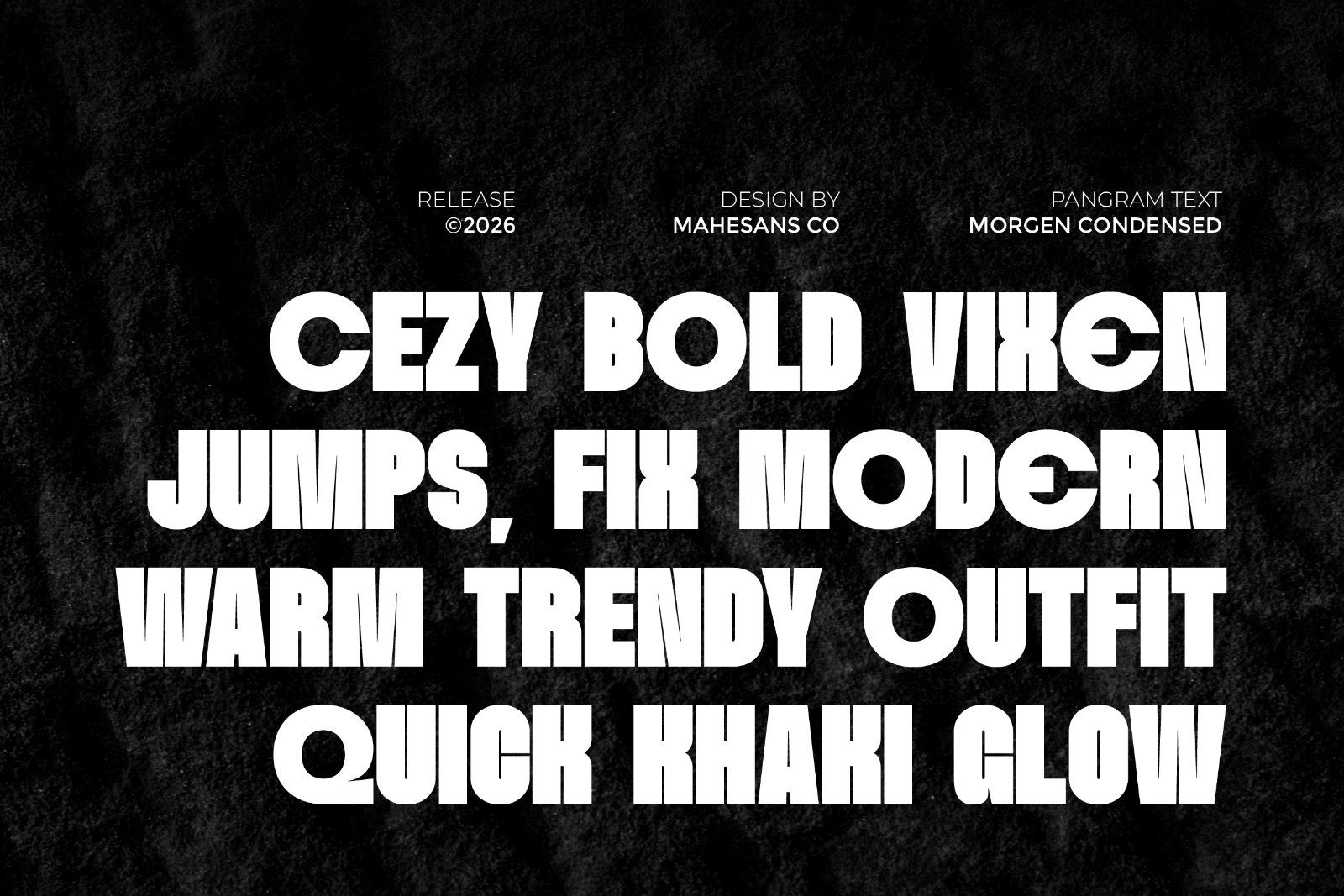 Morgen – Bold Condensed Display Font — image 6