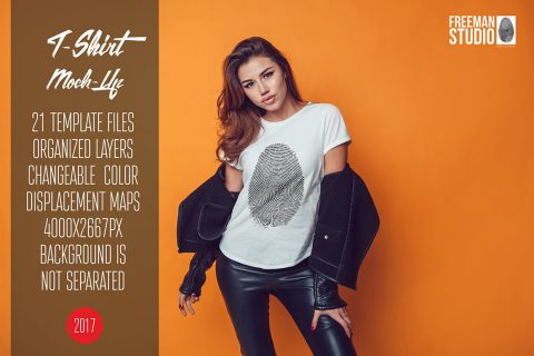 T-Shirt Mock-Up Vol.22