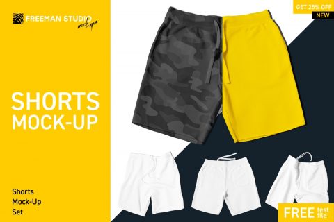 Shorts Mock-Up Set