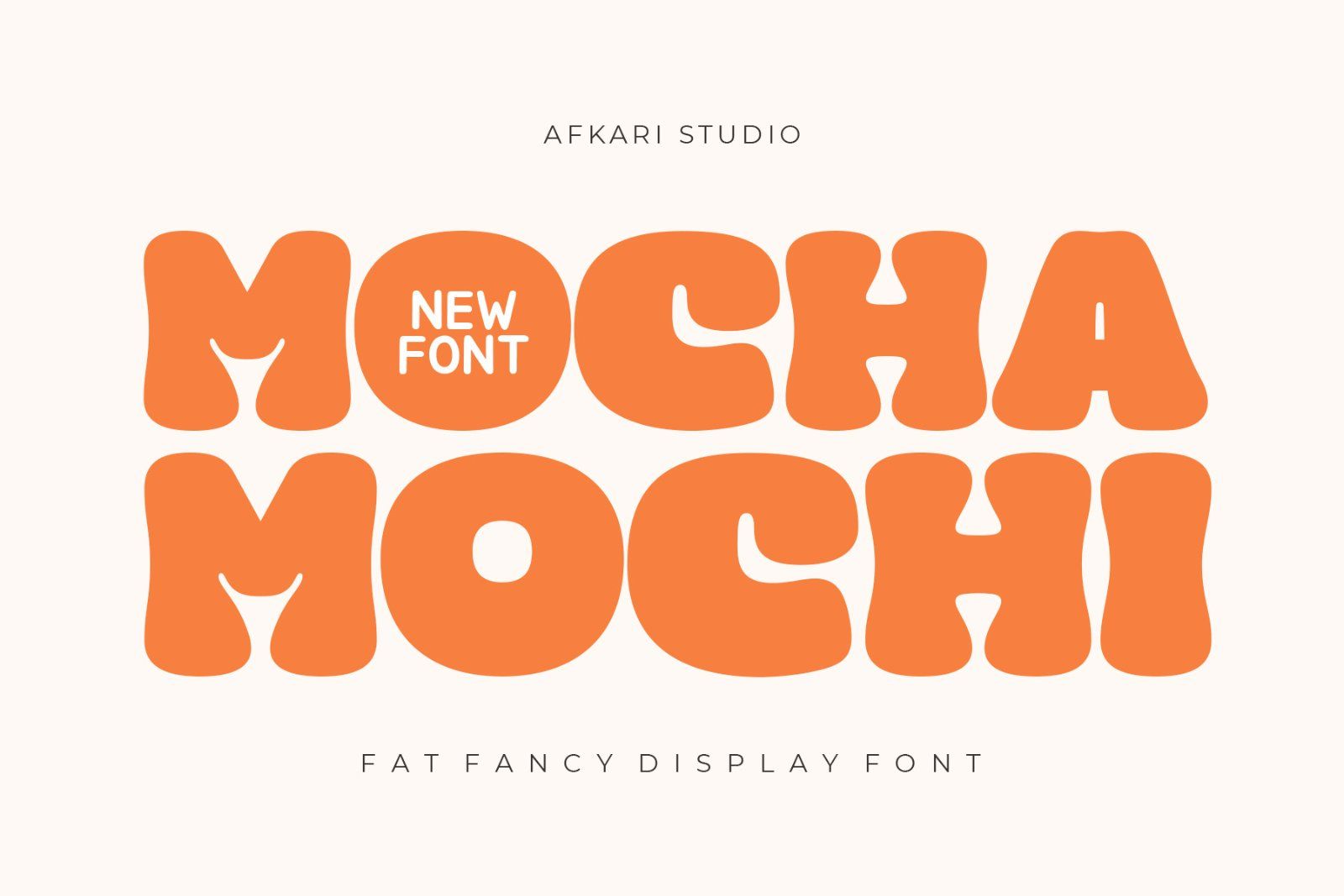 Mocha Mochi - Fat Fancy Display Font — image 1