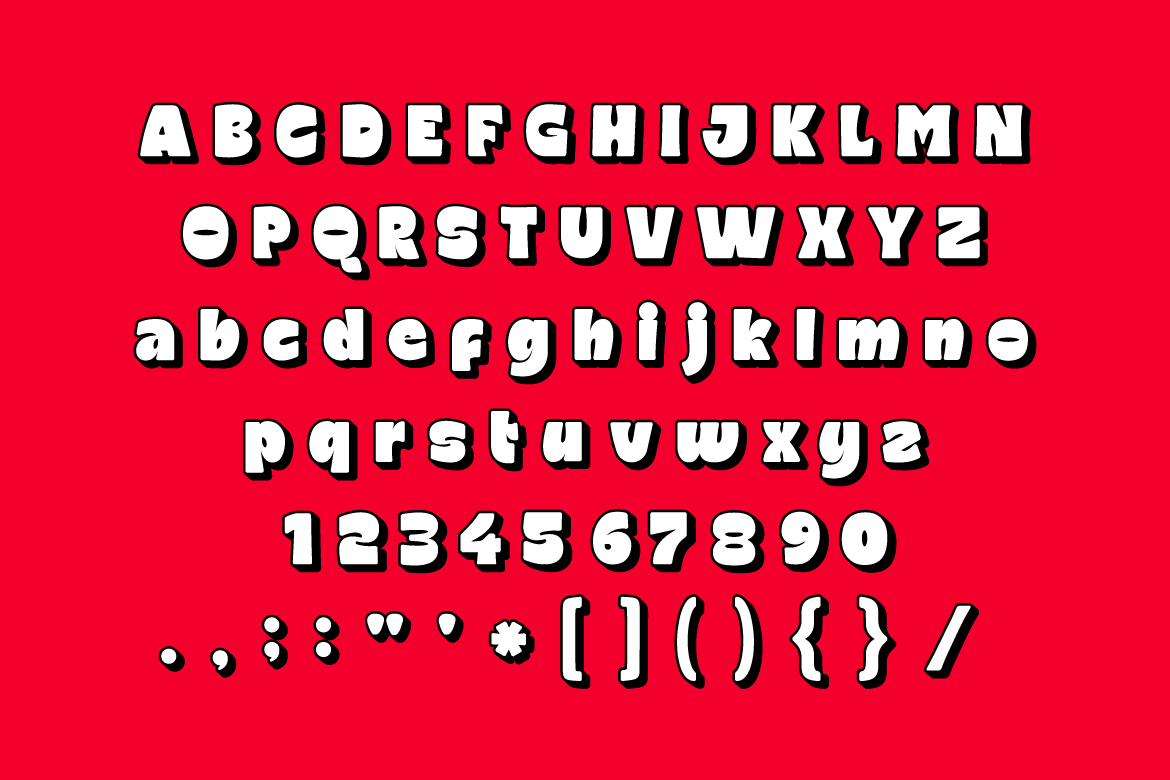 Mochilo Outline Chunky Food Display Font — image 9