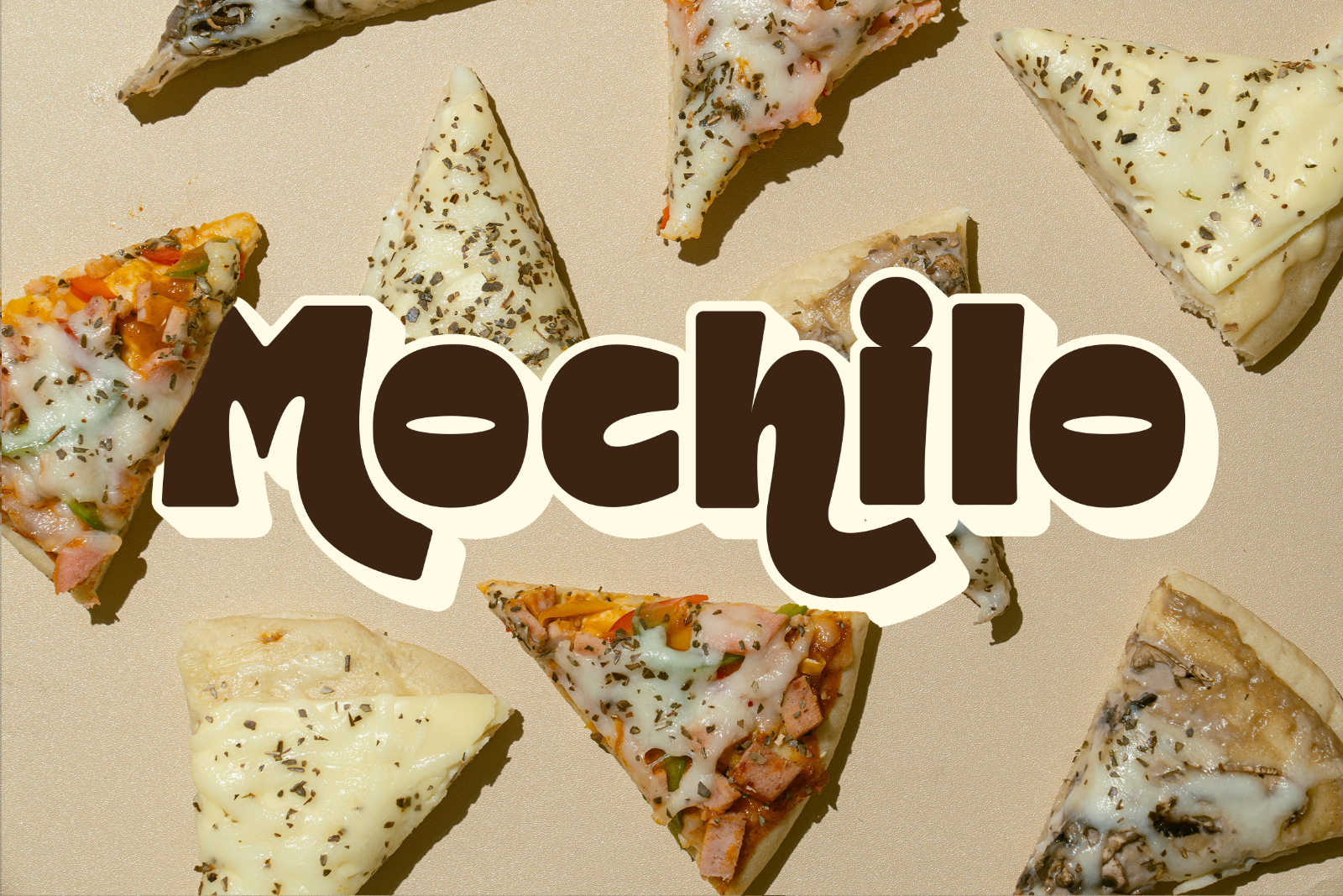 Mochilo Outline Chunky Food Display Font — image 4