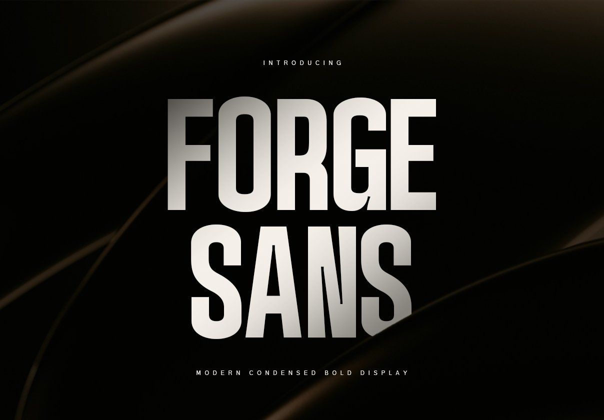 Forge Sans | Modern Bold Condensed Display — image 1