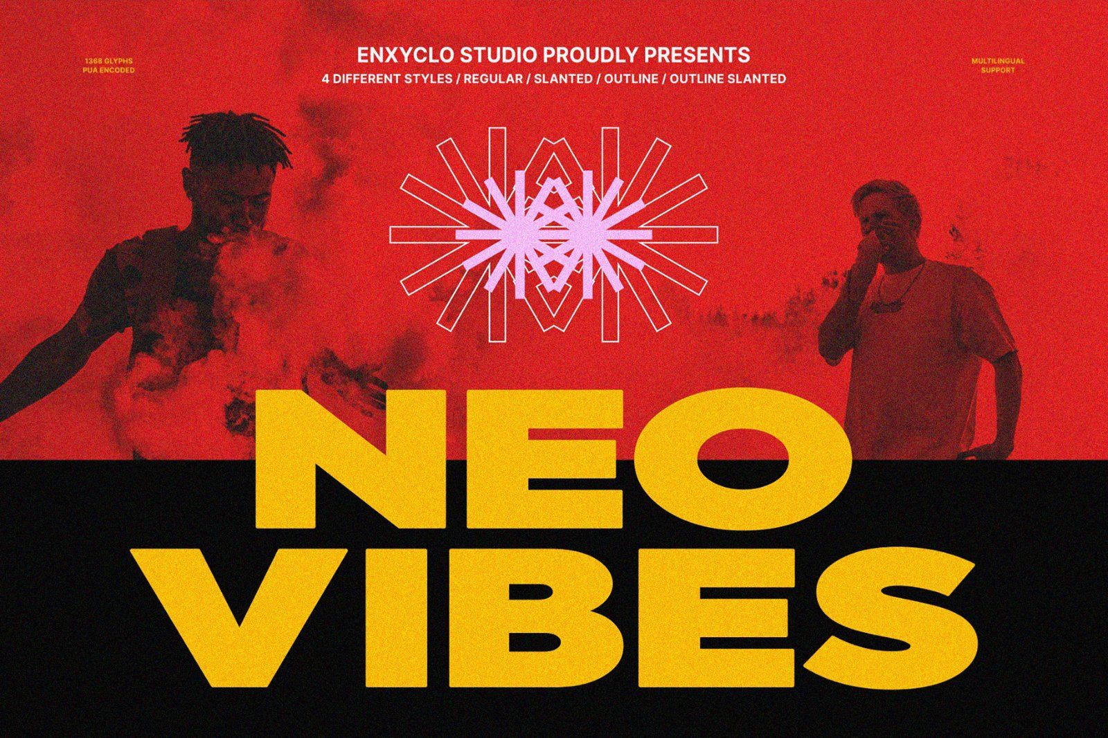 Neovibes - Bold Expanded Sans Font — image 1