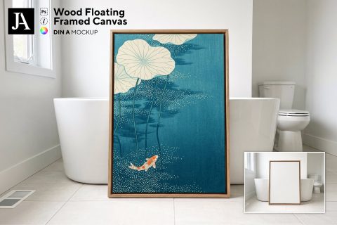 Wooden Framed Canvas | DIN A PSD
