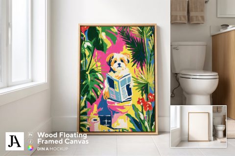 Wooden Framed Canvas | DIN A PSD