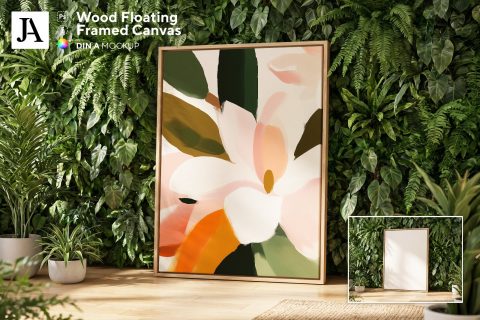 Wooden Framed Canvas | DIN A PSD