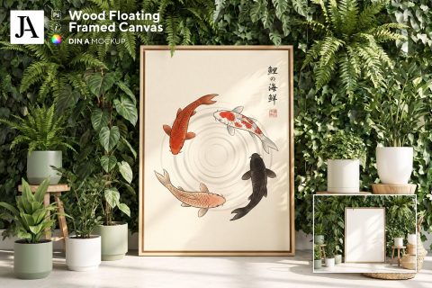 Wooden Framed Canvas | DIN A PSD
