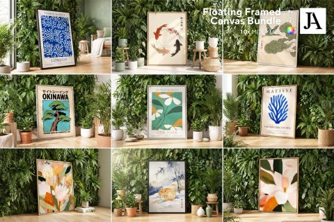 Bundle - Planted Wall Framed Canvas