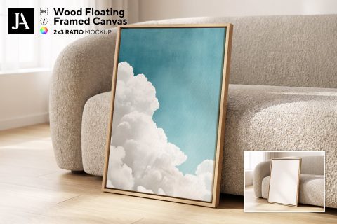 Wooden Framed Canvas | 2x3 Ratio PSD