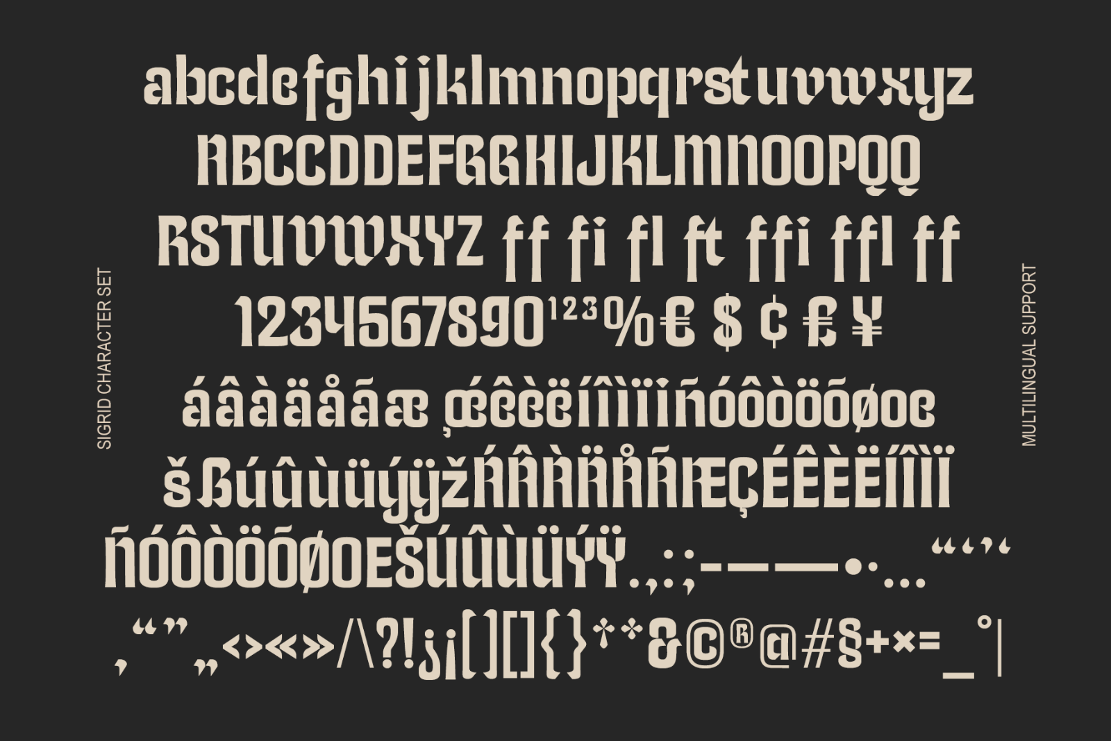 Sigrid: Semi-Gothic Stencil Font — image 5