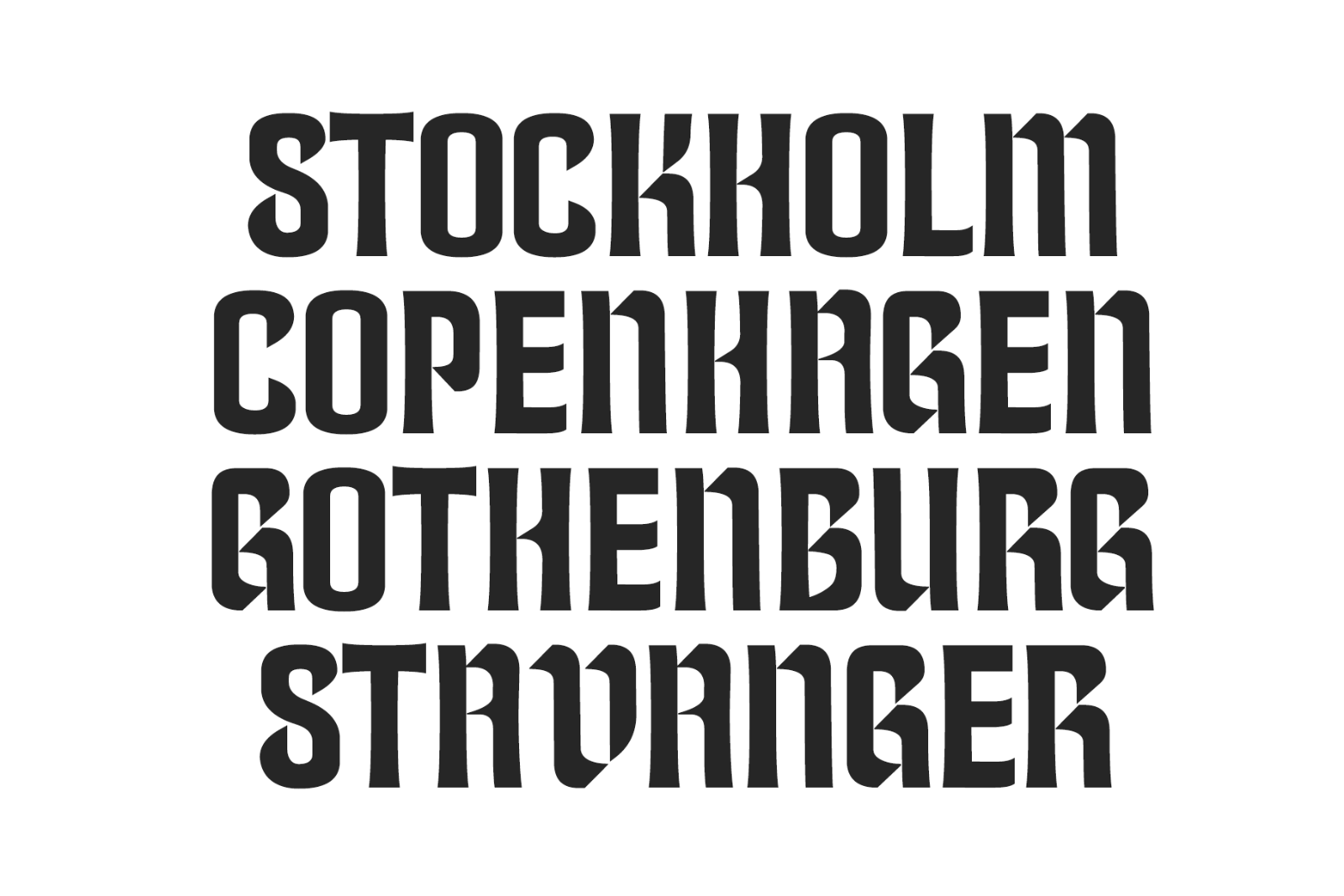 Sigrid: Semi-Gothic Stencil Font — image 6