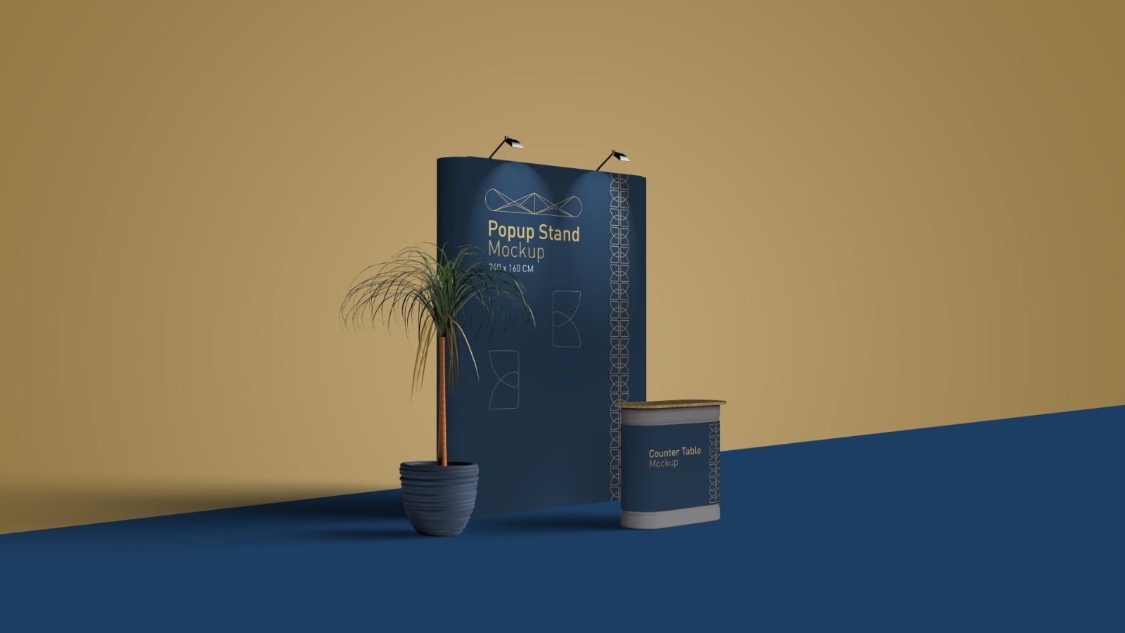 Exhibition Popup Stand Mockup – Trade Show Booth Display, 6 PSD Files — image 5