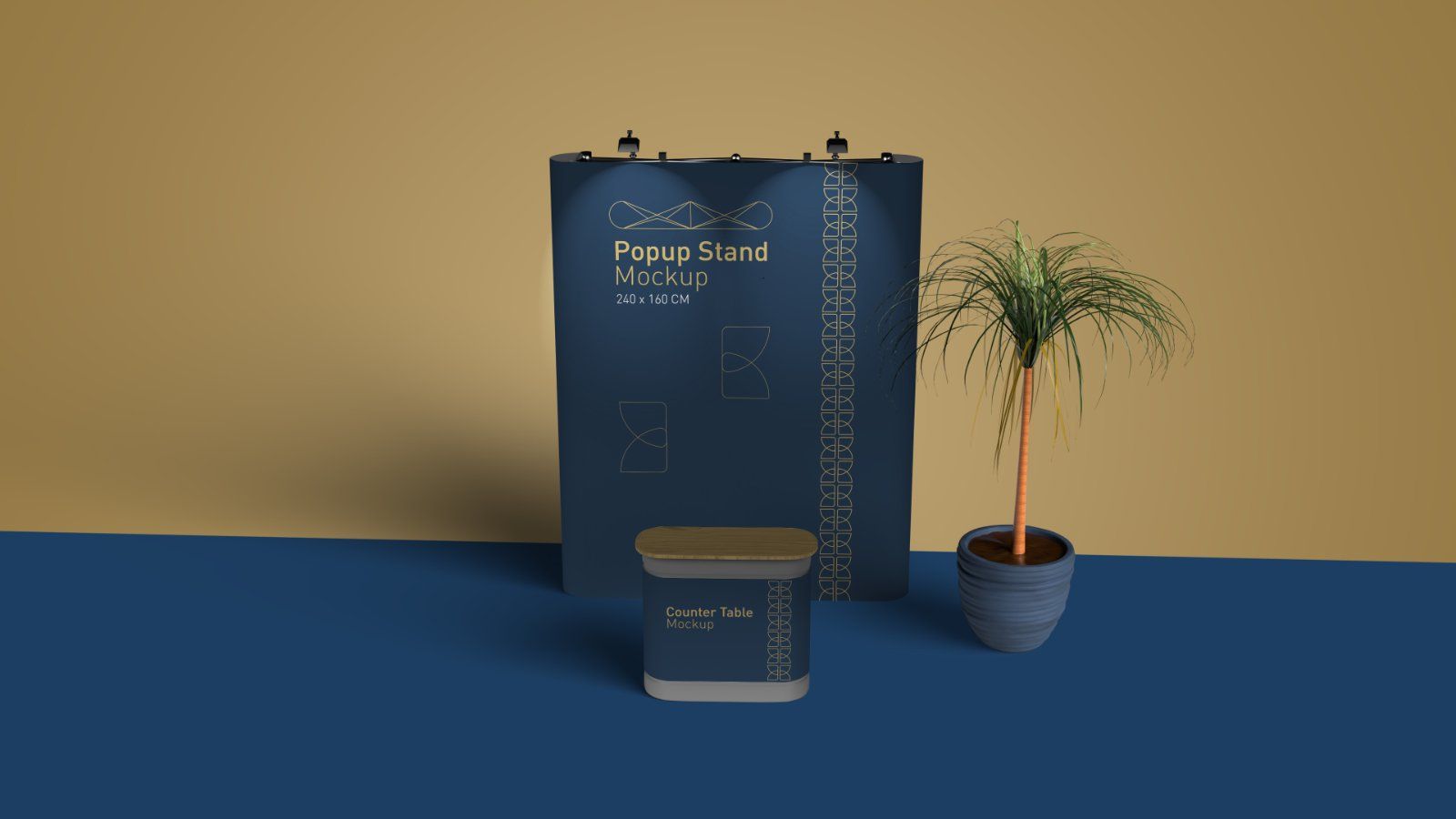 Exhibition Popup Stand Mockup – Trade Show Booth Display, 6 PSD Files — image 6
