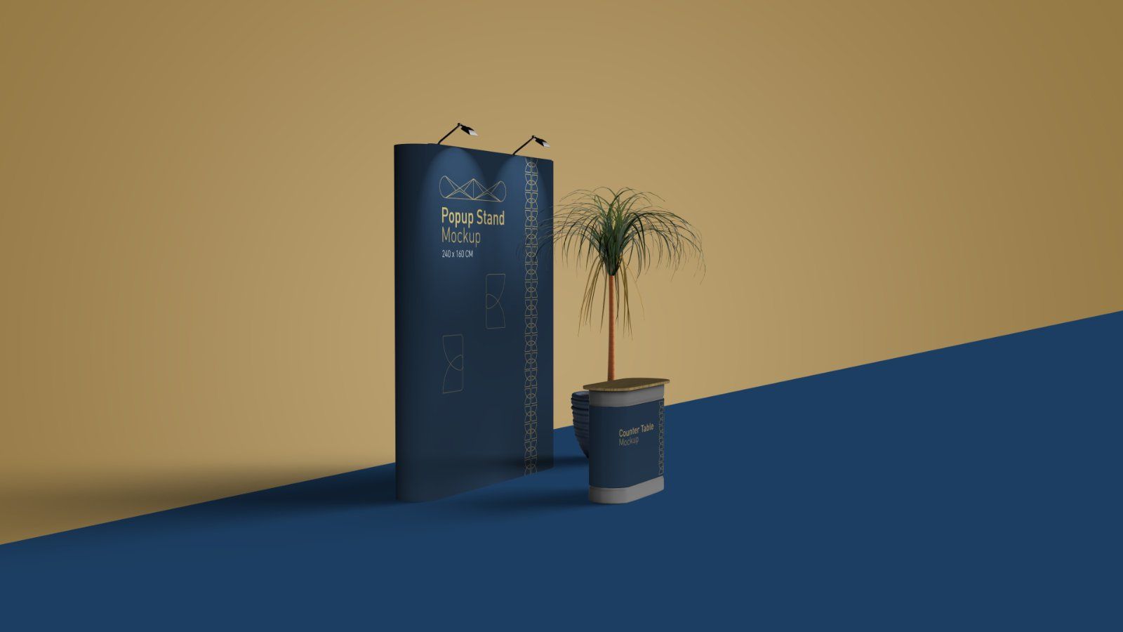 Exhibition Popup Stand Mockup – Trade Show Booth Display, 6 PSD Files — image 7