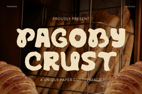 Pagoby – Mixed Cutout Font
