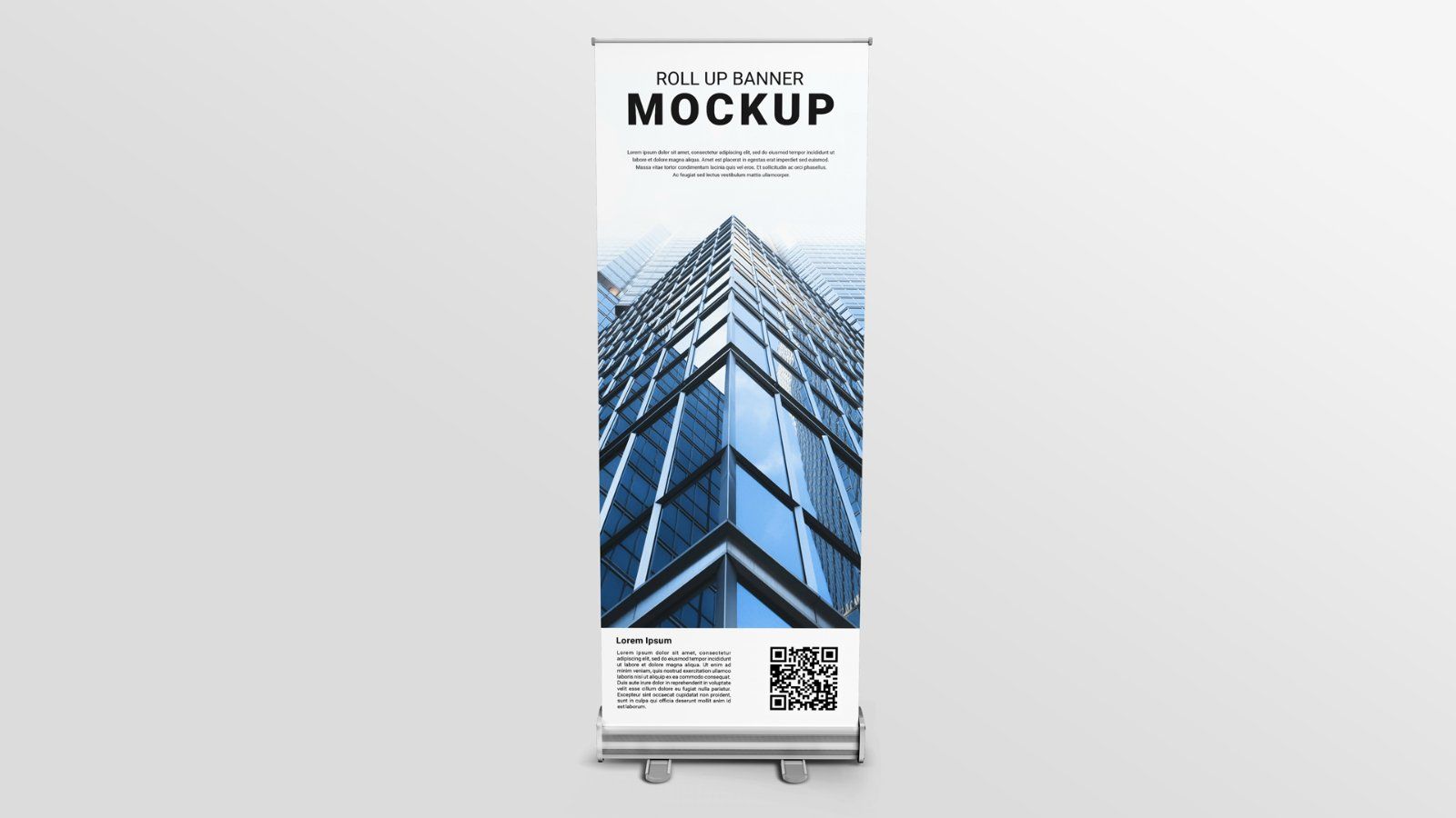 STANDING ROLL UP BANNER MOCKUP — image 1