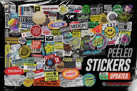 Peeled Paper Stickers