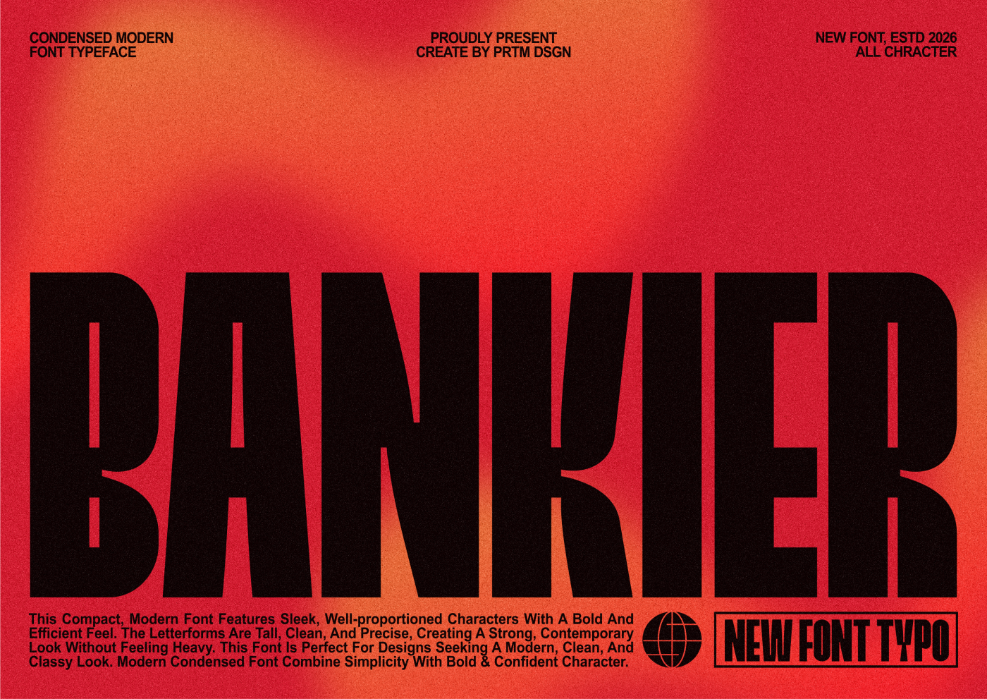 BANKIER - Font Condensed Modern Typeface — image 9