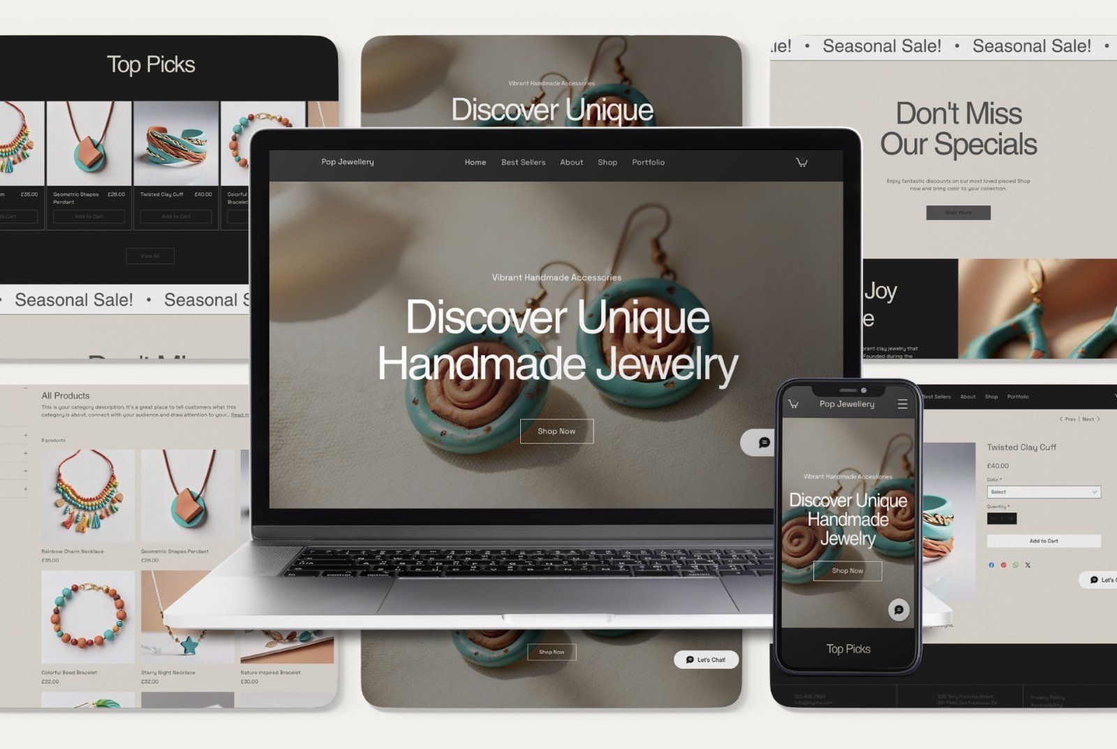 Jewelry Store Wix Website Template — image 3