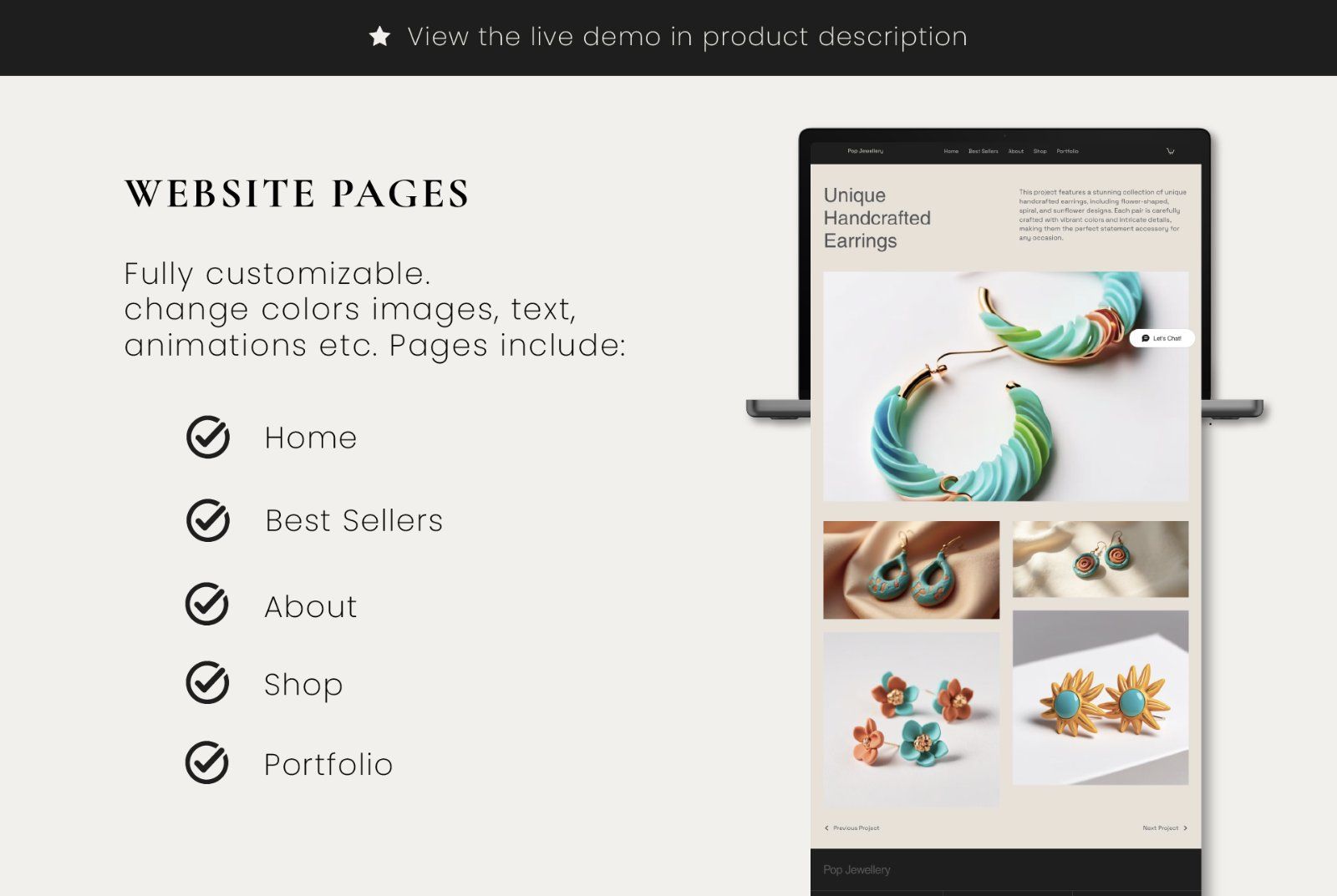 Jewelry Store Wix Website Template — image 8