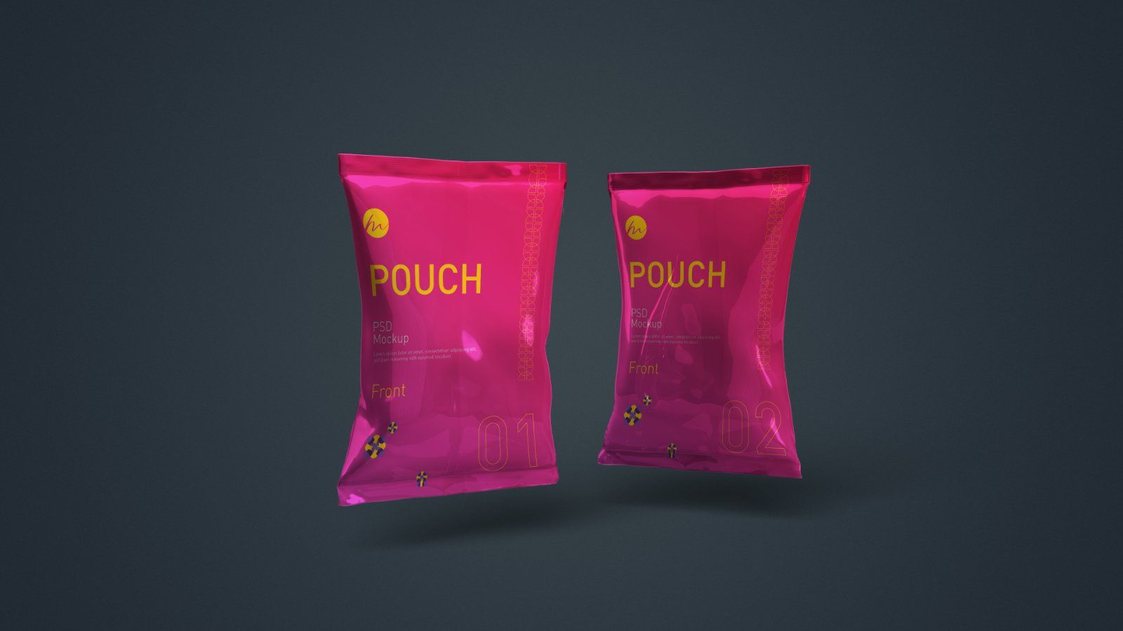 Snack Pouch Packaging Mockup - 5 PSD — image 4