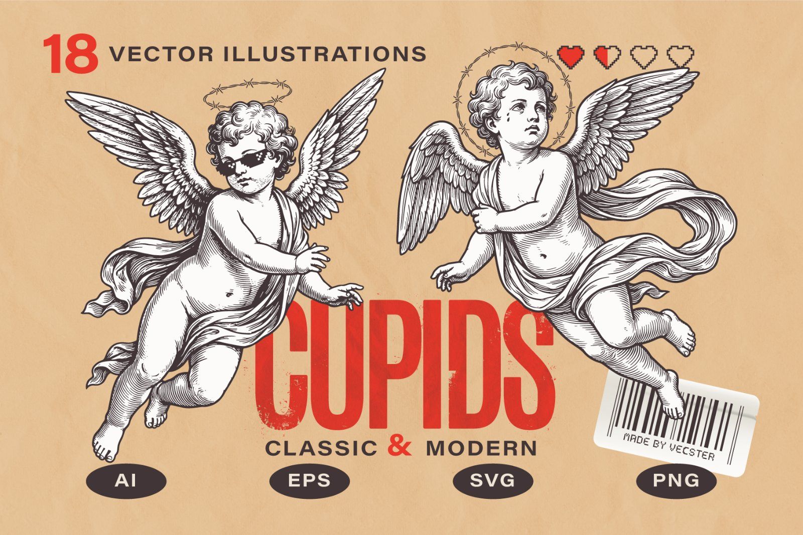 Classic & Modern Vector Cupids — image 1