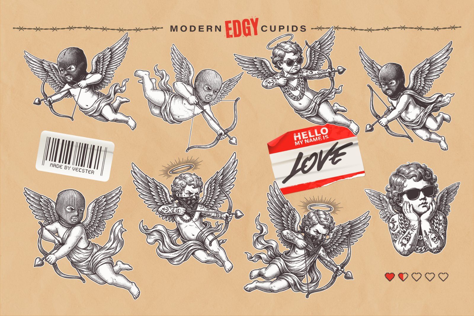Classic & Modern Vector Cupids — image 3